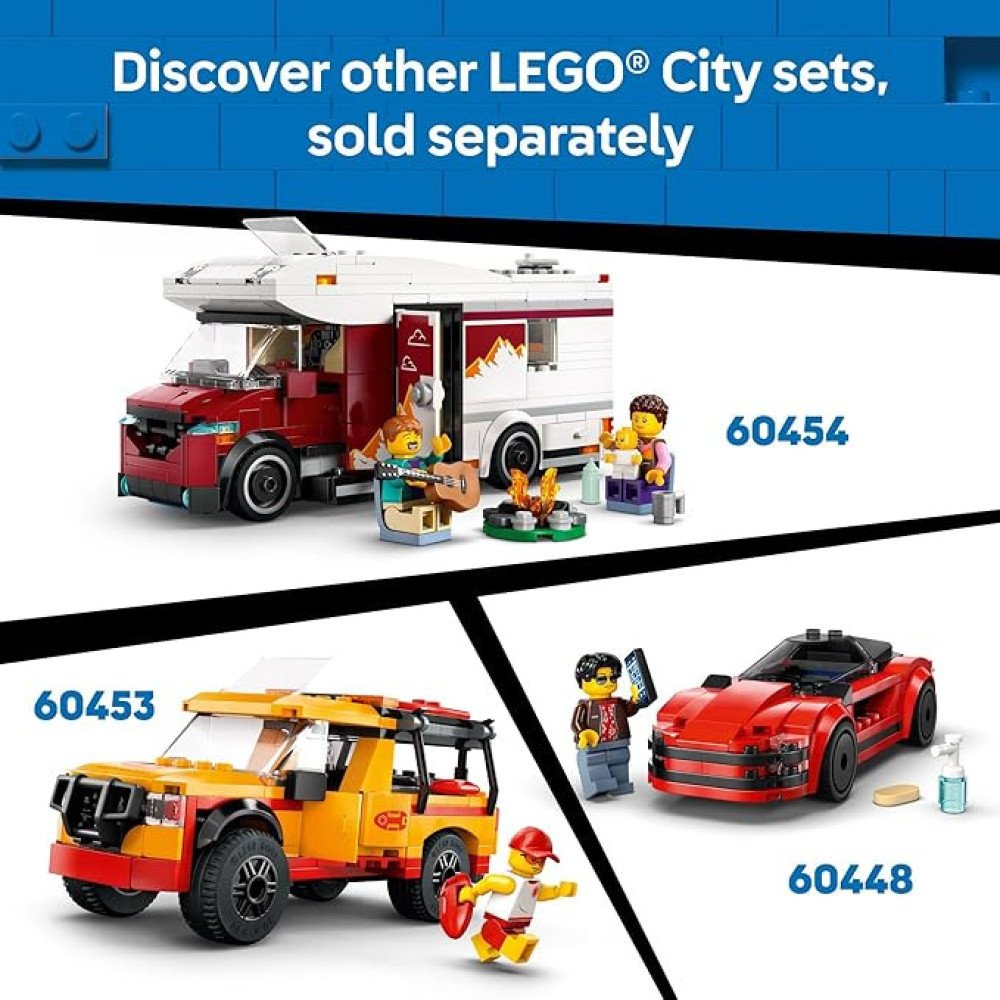 LEGO City Off-Road 4x4 Mountain Truck Toy - Building Toy Set for Kids, Boys and Girls, Ages 6+ - Fun Gift Idea for Ramadan - with Adventurer Minifigure and Accessories - 60447