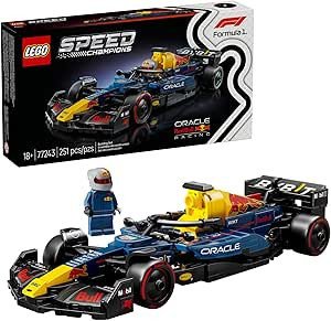 LEGO Speed Champions Oracle Red Bull Racing RB20 F1 Race Car Model Kits - Building Set for Adults, Ages 18+ with Realistic Features - Red Bull F1 DIY Crafts for Display - Gift Idea for F1 Fans