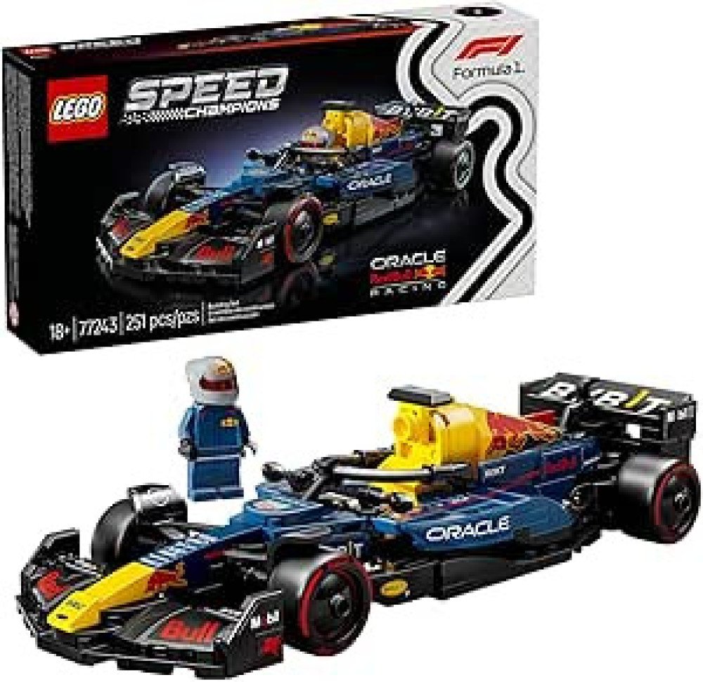 LEGO Speed Champions Oracle Red Bull Racing RB20 F1 Race Car Model Kits - Building Set for Adults, Ages 18+ with Realistic Features - Red Bull F1 DIY Crafts for Display - Gift Idea for F1 Fans
