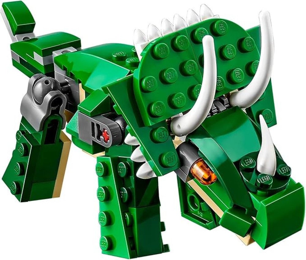 LEGO Creator 3 in 1 Mighty Dinosaur Toy, Transforms from T. rex to Triceratops to Pterodactyl Dinosaur Figures, Great Gift for 7-12 Year Old Boys & Girls