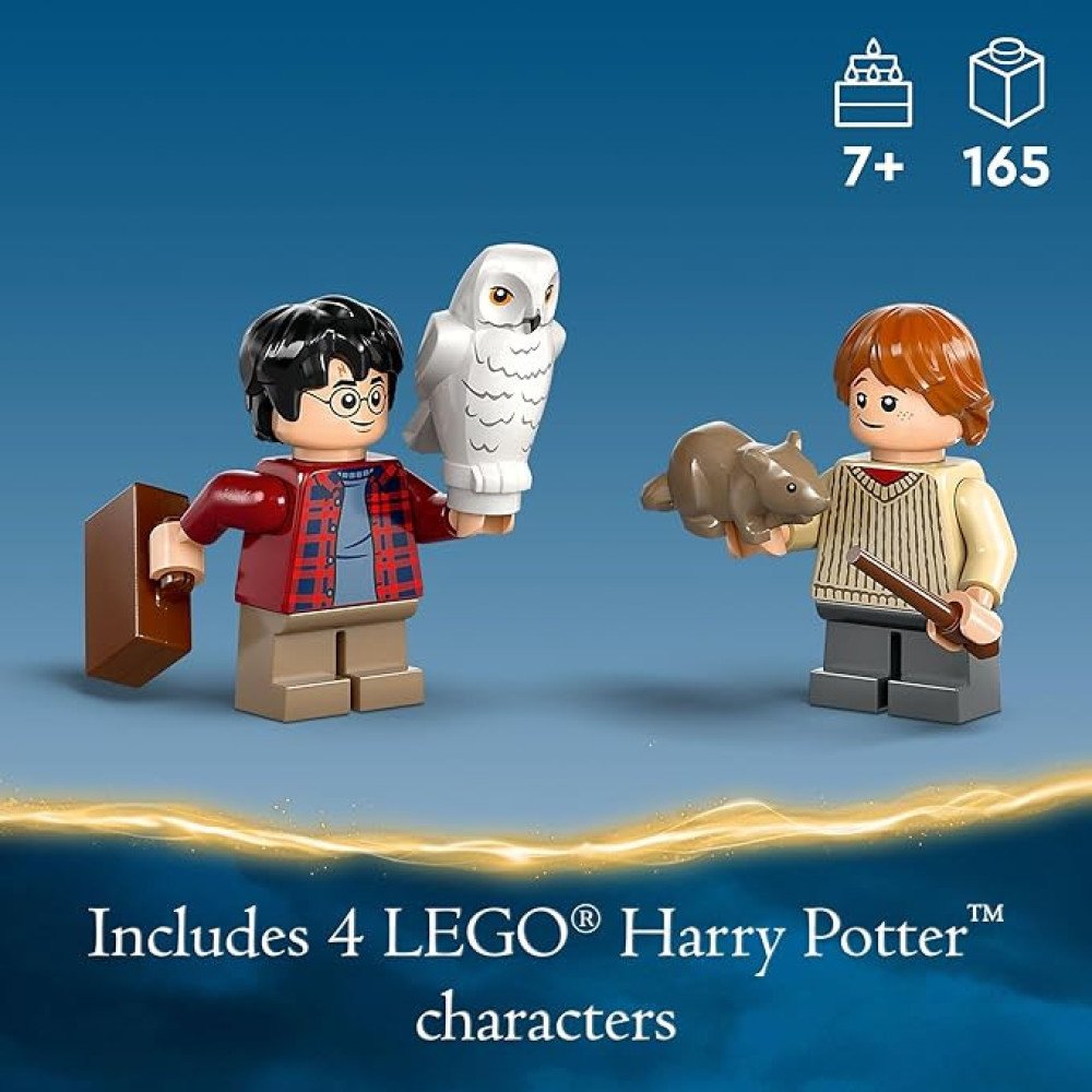 LEGO Harry Potter Flying Ford Anglia, Buildable Car Toy with 2 Minifigures for Role Play, Fantasy Playset for Kids, Harry Potter Car, Gift for Boys, Girls and Any Fan Ages 7 and Up