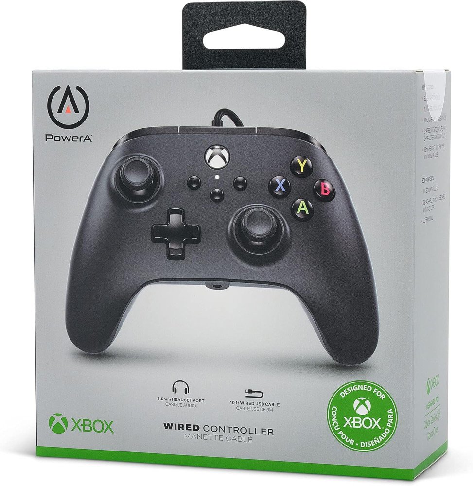 PowerA Wired Controller For Xbox Series X|S - Black, Gamepad, Video Game Controller Works with Xbox One