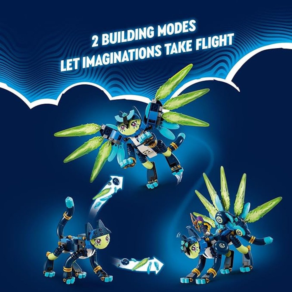 LEGO DREAMZzz Zoey and Zian The Cat-Owl, TV Show Inspired Animal Toy Building Set for Kids, Toy for Girls and Boys Ages 9 Years Old and Up