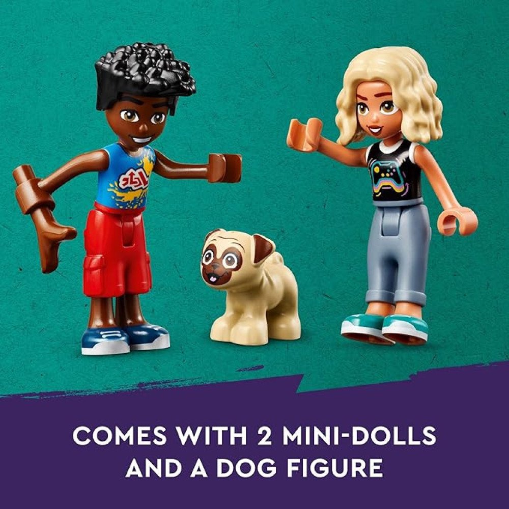 LEGO Friends Electric Car and Charger Building Toy for Kids, Role Play Toy, Adventure Toy, Includes Mini-Doll Characters Nova and Zac, Gift Idea for Kids, Girls, and Boys Ages 6 Years and Up