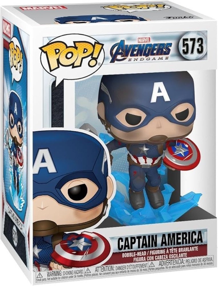 Funko Pop! Marvel: Avengers Endgame - Captain America with Broken Shield & Mjoinir