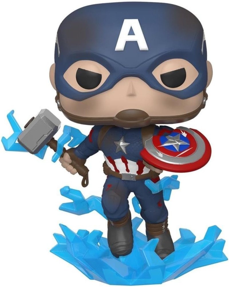 Funko Pop! Marvel: Avengers Endgame - Captain America with Broken Shield & Mjoinir