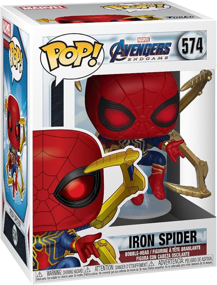 Funko Pop! Marvel: Avengers Endgame - Iron Spider with Nano Gauntlet, Multicolor (45138),3.75 inches
