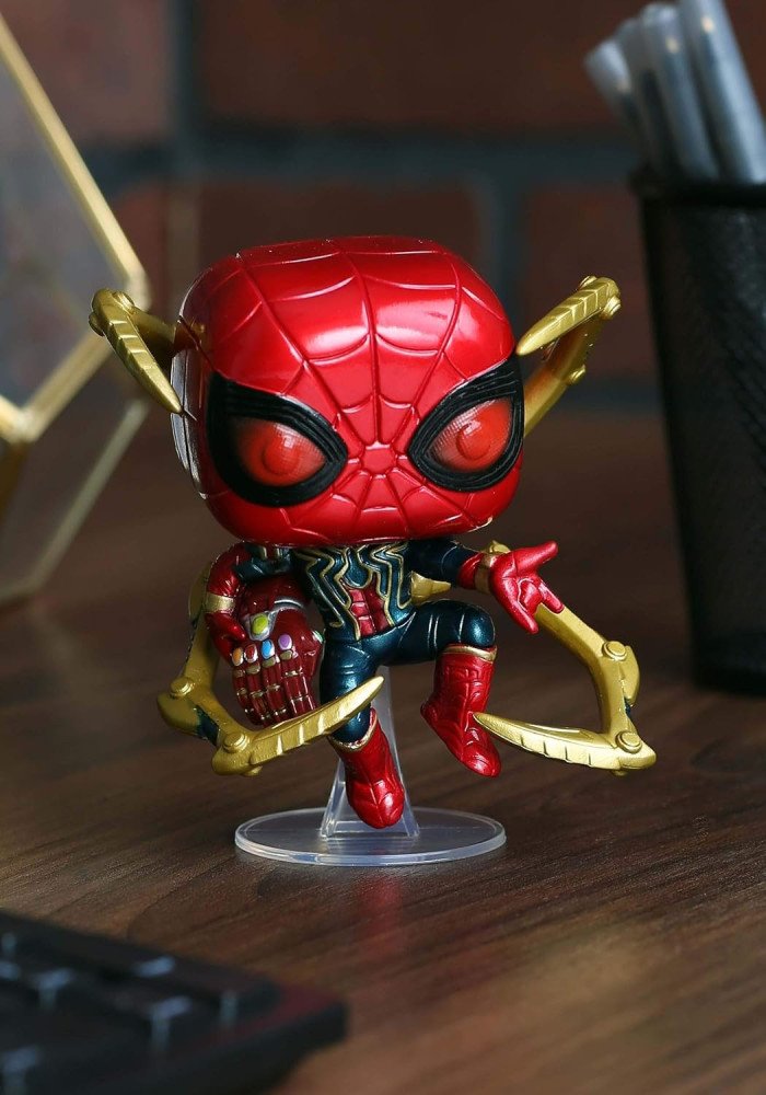 Funko Pop! Marvel: Avengers Endgame - Iron Spider with Nano Gauntlet, Multicolor (45138),3.75 inches