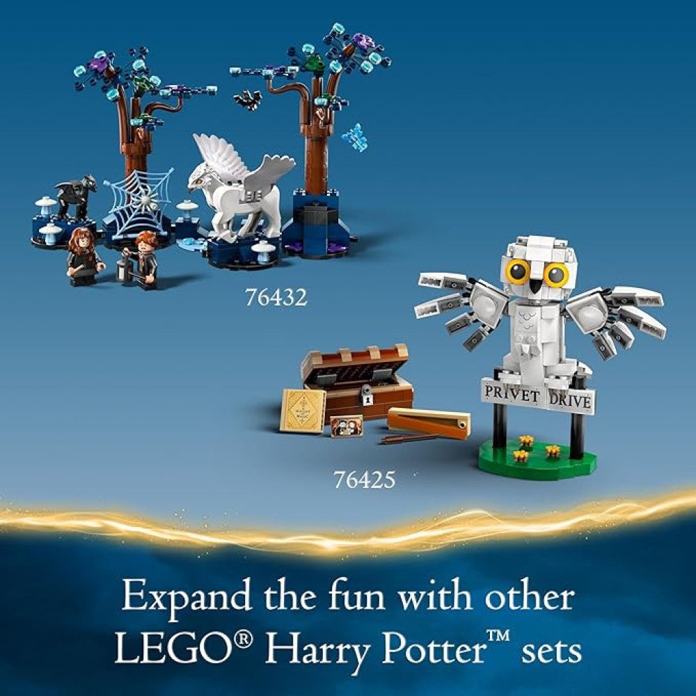 LEGO Harry Potter Forbidden Forest: Magical Creatures, Glow in The Dark Toy for Kids with Buckbeak and Thestral Fantasy Animal Figures, Harry Potter Gift Idea for Girls and Boys Ages 8 and Up