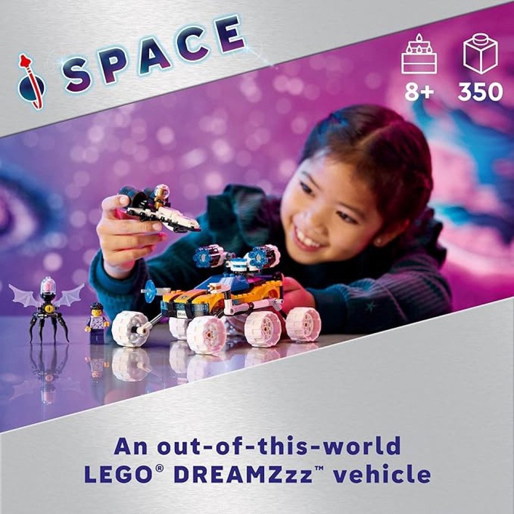 LEGO DREAMZzz Mr. Oz’s Space Car Toy, Transforming Vehicle Building Set, Includes TV Show Minifigures Mr. Oz, Albert and Jayden, Space Shuttle Toy Gift for Boys and Girls Aged 8 and Up