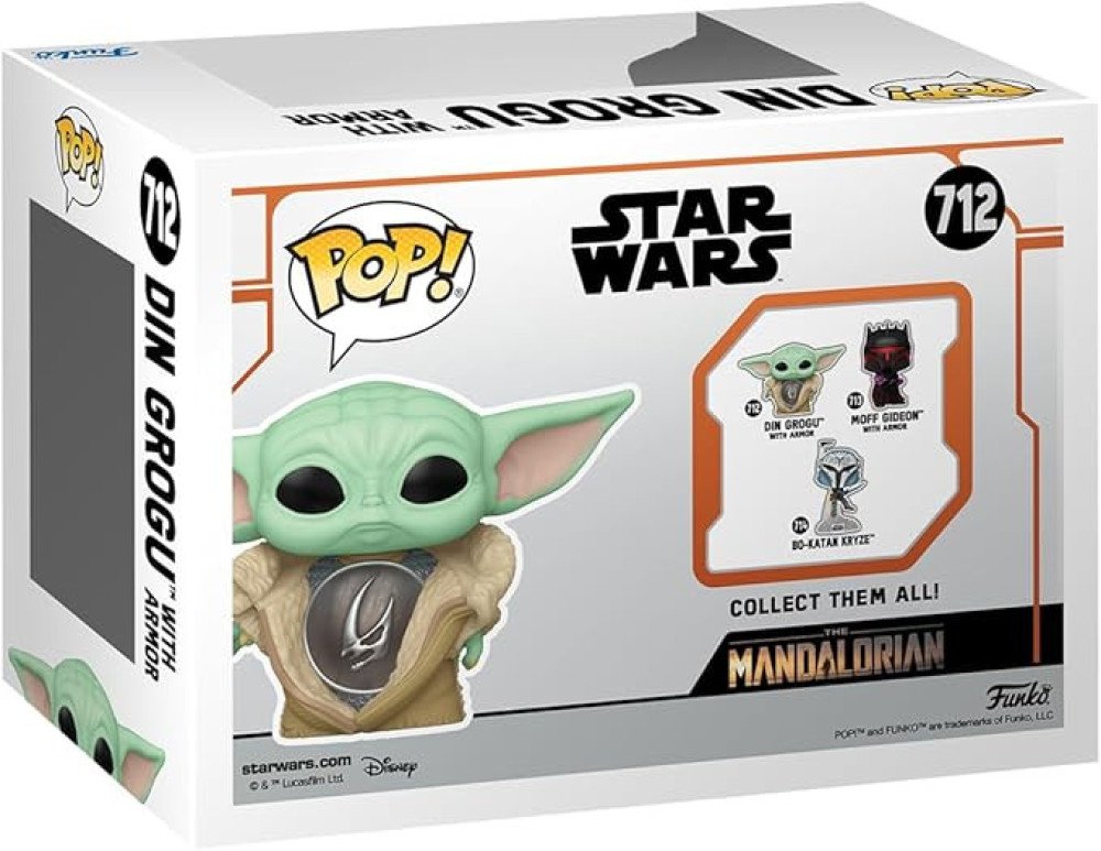 Funko Pop! Star Wars: The Mandalorian - Din Grogu with Armor