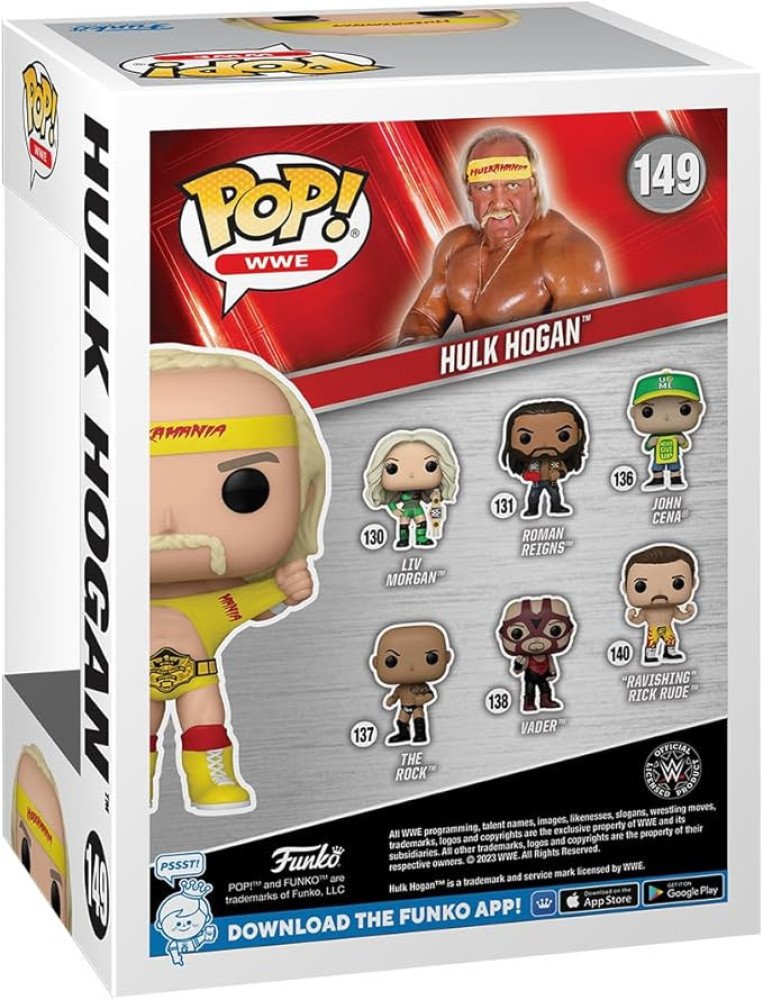 Funko Pop! WWE: Hulk Hogan Hulkamania with Belt