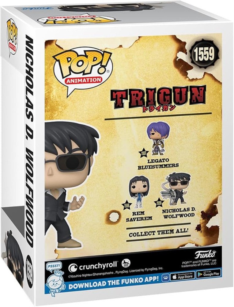 Funko Pop! Animation: Trigun - Nicholas D. Wolfwood with Punisher