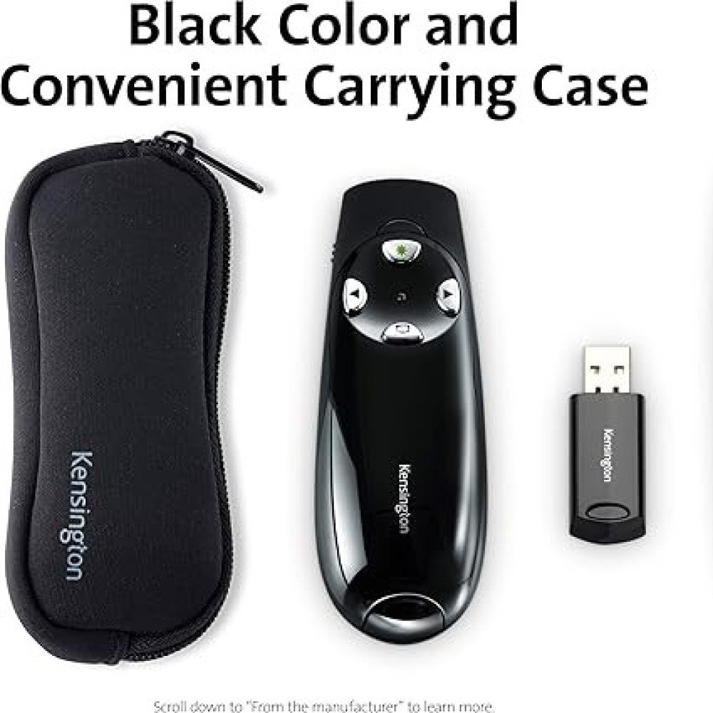 Kensington Presenter Expert Wireless with Green Laser - Black (K75774WW)