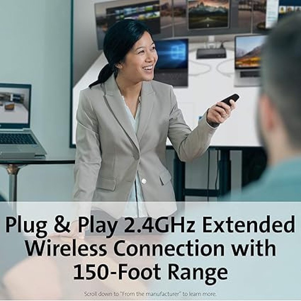 Kensington Presenter Expert Wireless with Green Laser - Black (K75774WW)