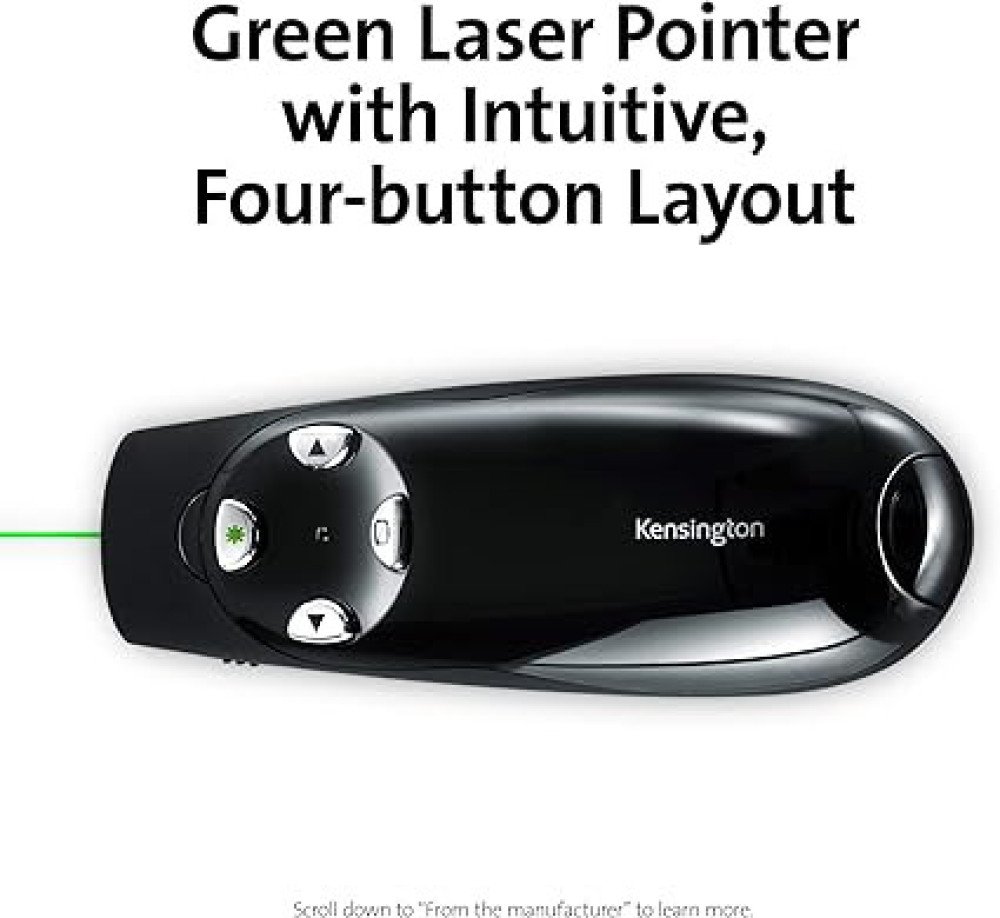 Kensington Presenter Expert Wireless with Green Laser - Black (K75774WW)