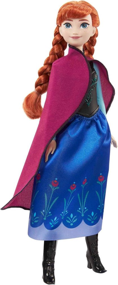 Mattel Disney Frozen Toys, Anna Fashion Doll & Accessory with Signature Look, Inspired by the Movie