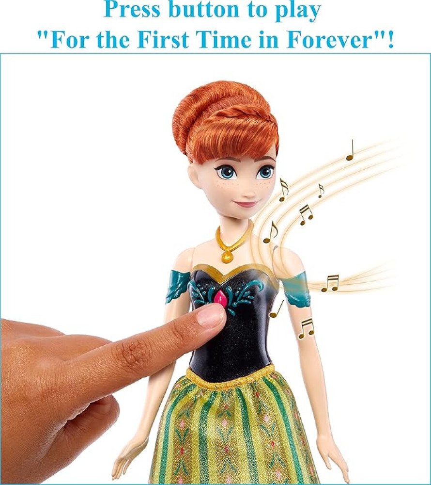 Disney Frozen Toys, Singing Anna Doll in Signature Clothing, Sings “For the First Time in Forever” from the Disney Movie Frozen, Gifts for Kids