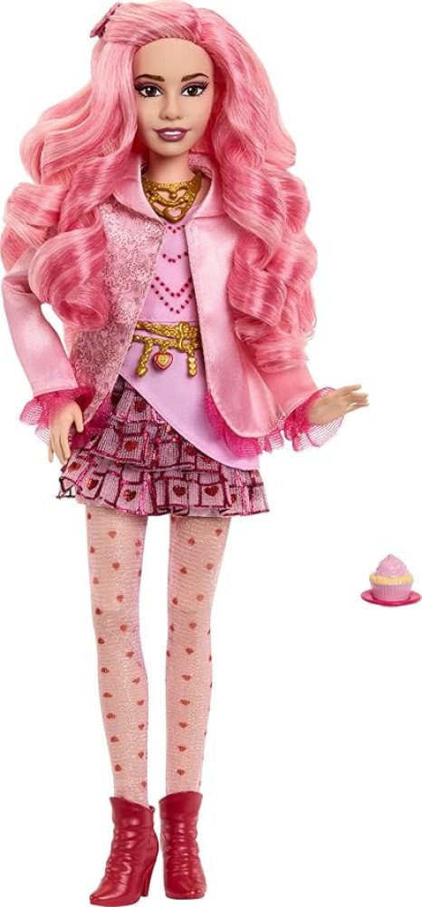 Mattel Disney Descendants 4: The Rise of Red Fashion Doll & Accessory - Bridget, Young Queen of Hearts with Movie-Inspired Clothes & Cupcake