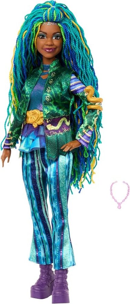 Mattel Disney Descendants 4: The Rise of Red Fashion Doll & Accessory - Uliana, Younger Sister of Ursula with Movie-Inspired Clothes & Necklace