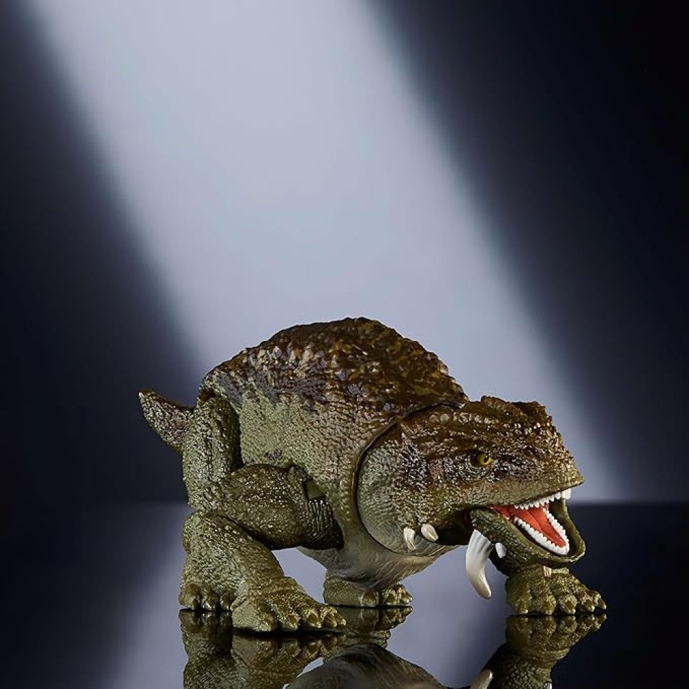 Mattel Jurassic World Hammond Collection Dinosaur Action Figure Scutosaurus, Premium Design with Glass Eyes & 14 Points Articulation