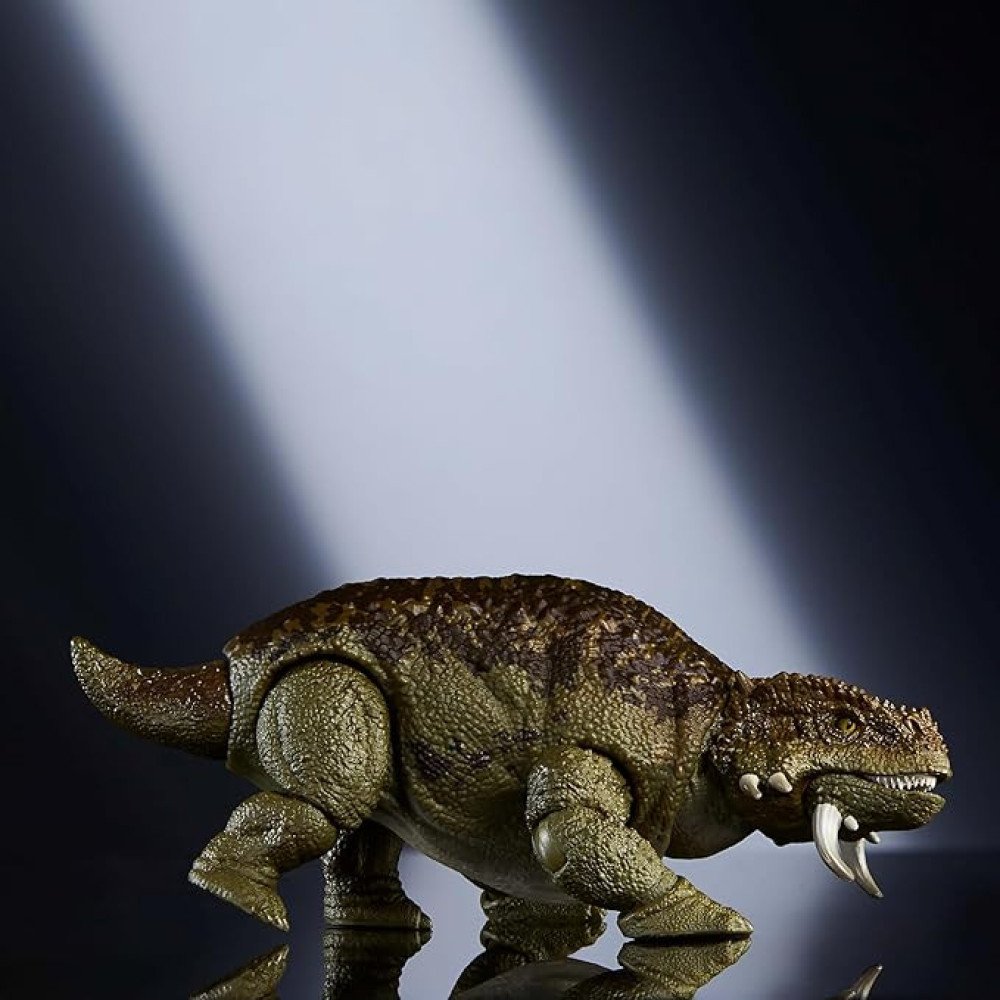 Mattel Jurassic World Hammond Collection Dinosaur Action Figure Scutosaurus, Premium Design with Glass Eyes & 14 Points Articulation