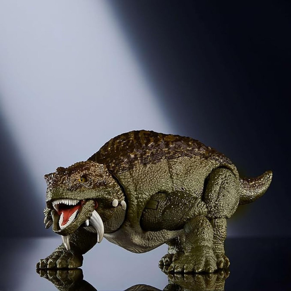Mattel Jurassic World Hammond Collection Dinosaur Action Figure Scutosaurus, Premium Design with Glass Eyes & 14 Points Articulation