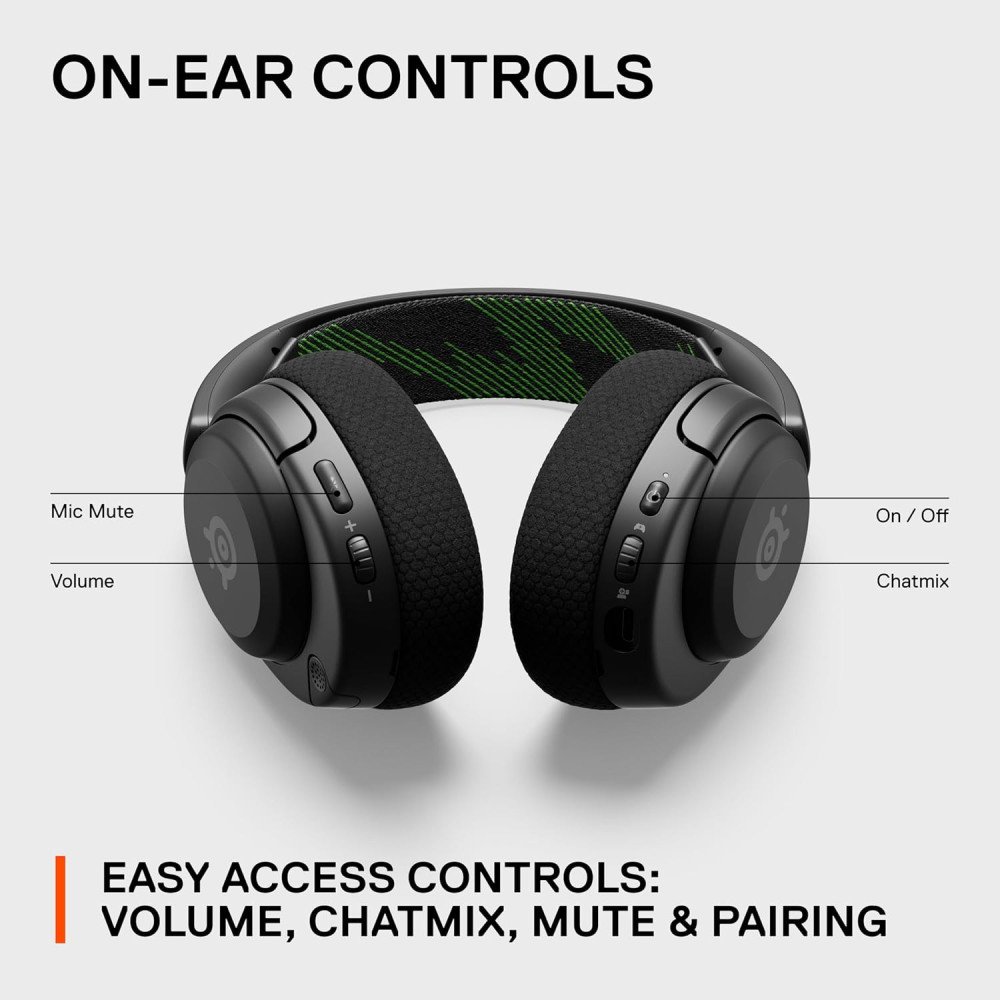 SteelSeries Arctis Nova 4X Wireless Multi-Platform Gaming Headset — 360° Spatial Audio — 2.4GHz High-Speed Wireless — 36 Hr Battery — USB-C — ClearCast Gen 2 Mic — Xbox Series X|S, PC, PS5, Switch