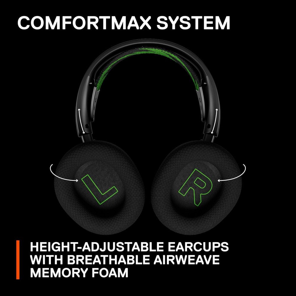 SteelSeries Arctis Nova 4X Wireless Multi-Platform Gaming Headset — 360° Spatial Audio — 2.4GHz High-Speed Wireless — 36 Hr Battery — USB-C — ClearCast Gen 2 Mic — Xbox Series X|S, PC, PS5, Switch