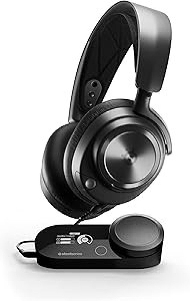 SteelSeries Arctis Nova Pro Multi-System Gaming Headset - Premium Hi-Fi Drivers - Hi-Res 360° Spatial Audio - GameDAC Gen 2 - ESS Sabre Quad-DAC - Stealth Retractable Mic - PC, PS5, PS4, Switch